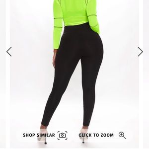 (2) black Fashion nova leggings